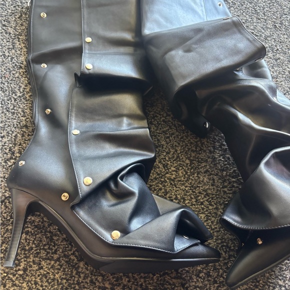 Knee High Studded Boots for Women - Picture 10 of 13
